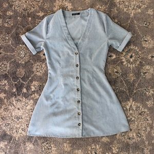 Nasty Gal Collection Baby Blue Skater Dress